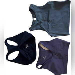 Bundle 3 Workout Bra Tops Black Nike, Green + Berry Paragon SzS